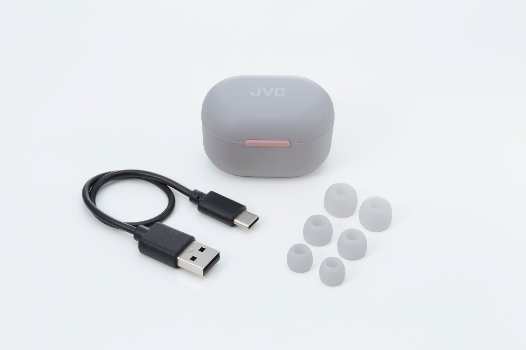 OUTLET JVC HA-Z330T Auricolari True Wireless con cancellazione attiva del rumore, colore rosa e bianco