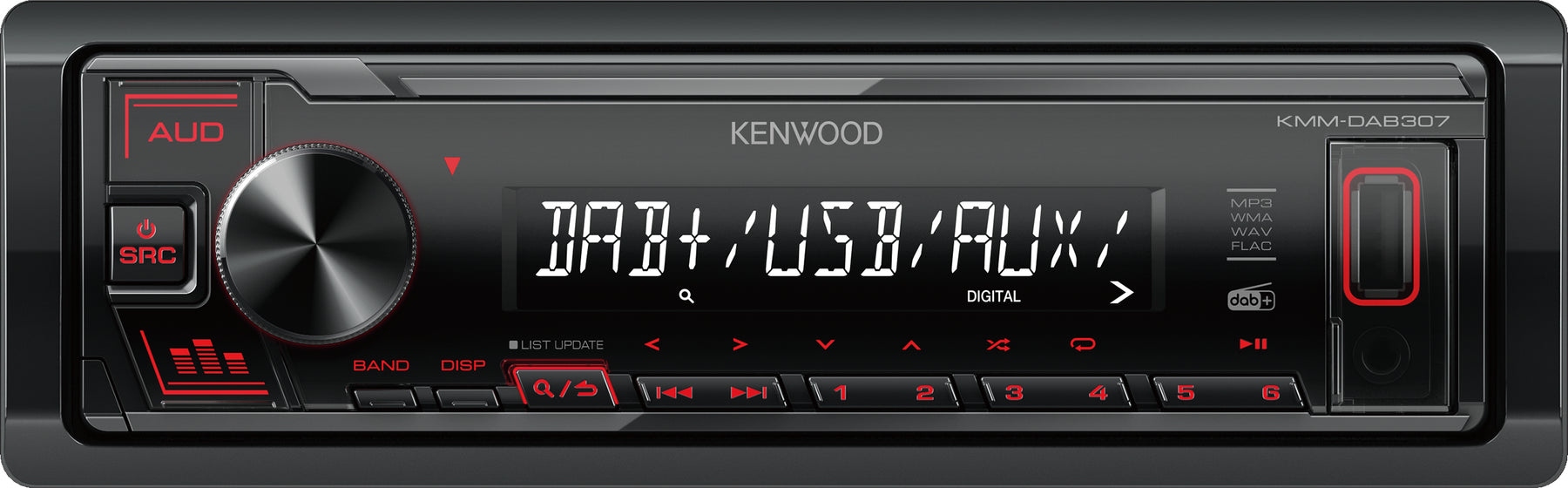 Kenwood KMM-DAB307. Digital Media Receiver con Digital Radio DAB+ built-in