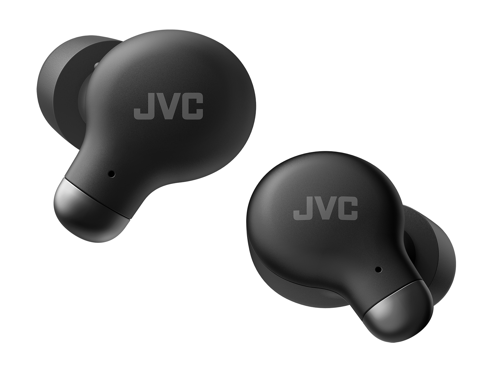 JVC HA-A25T-B - Écouteurs Intra-Auriculaire Marshmallow avec Suppression du Bruit, Bluetooth 5.3, Boitier de Recharge et Commandes Tactiles, Noir