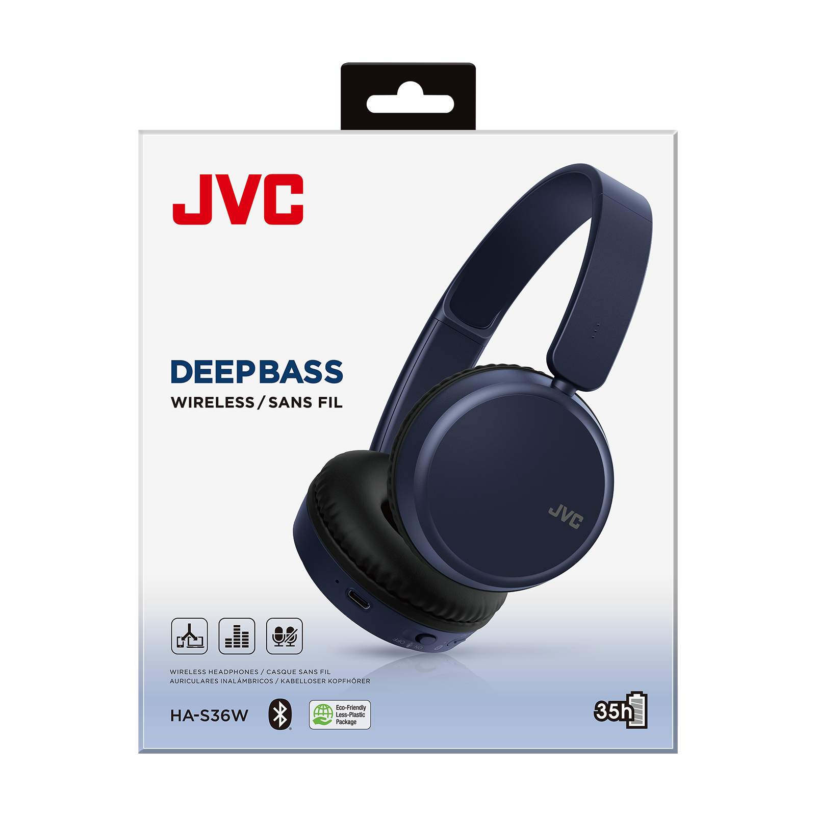 JVC HA-S36W Cuffie wireless Bluetooth