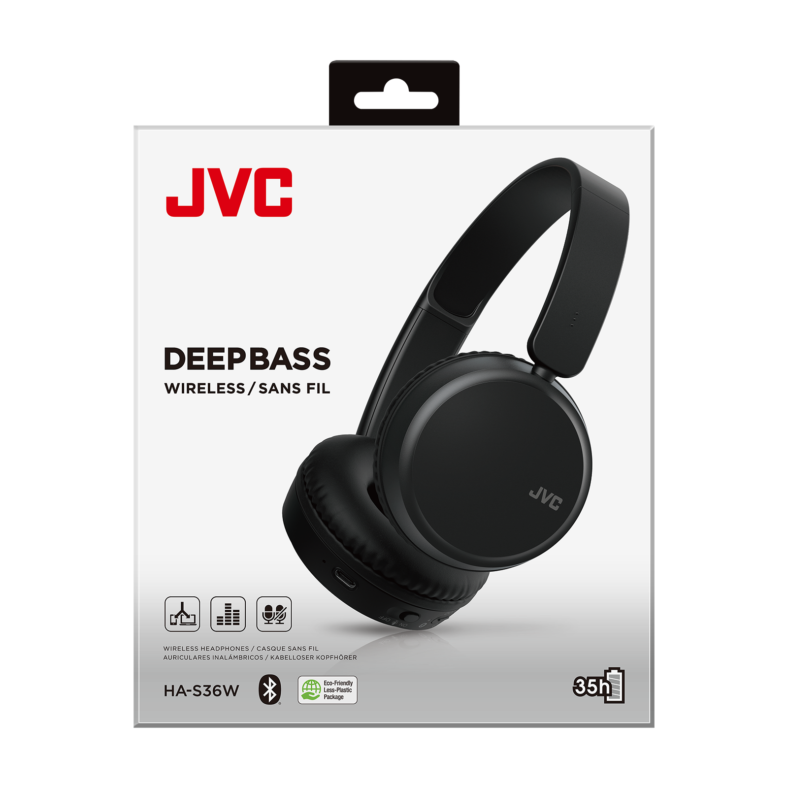 JVC HA-S36W Cuffie wireless Bluetooth