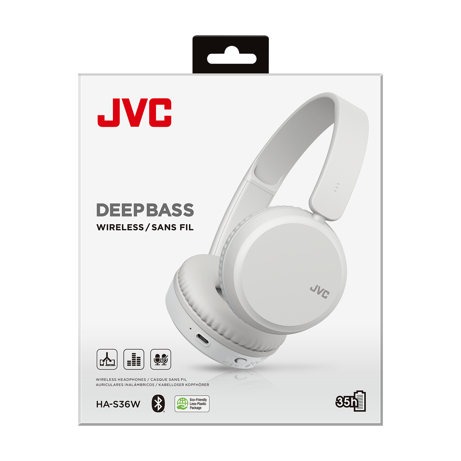 JVC HA-S36W Cuffie wireless Bluetooth