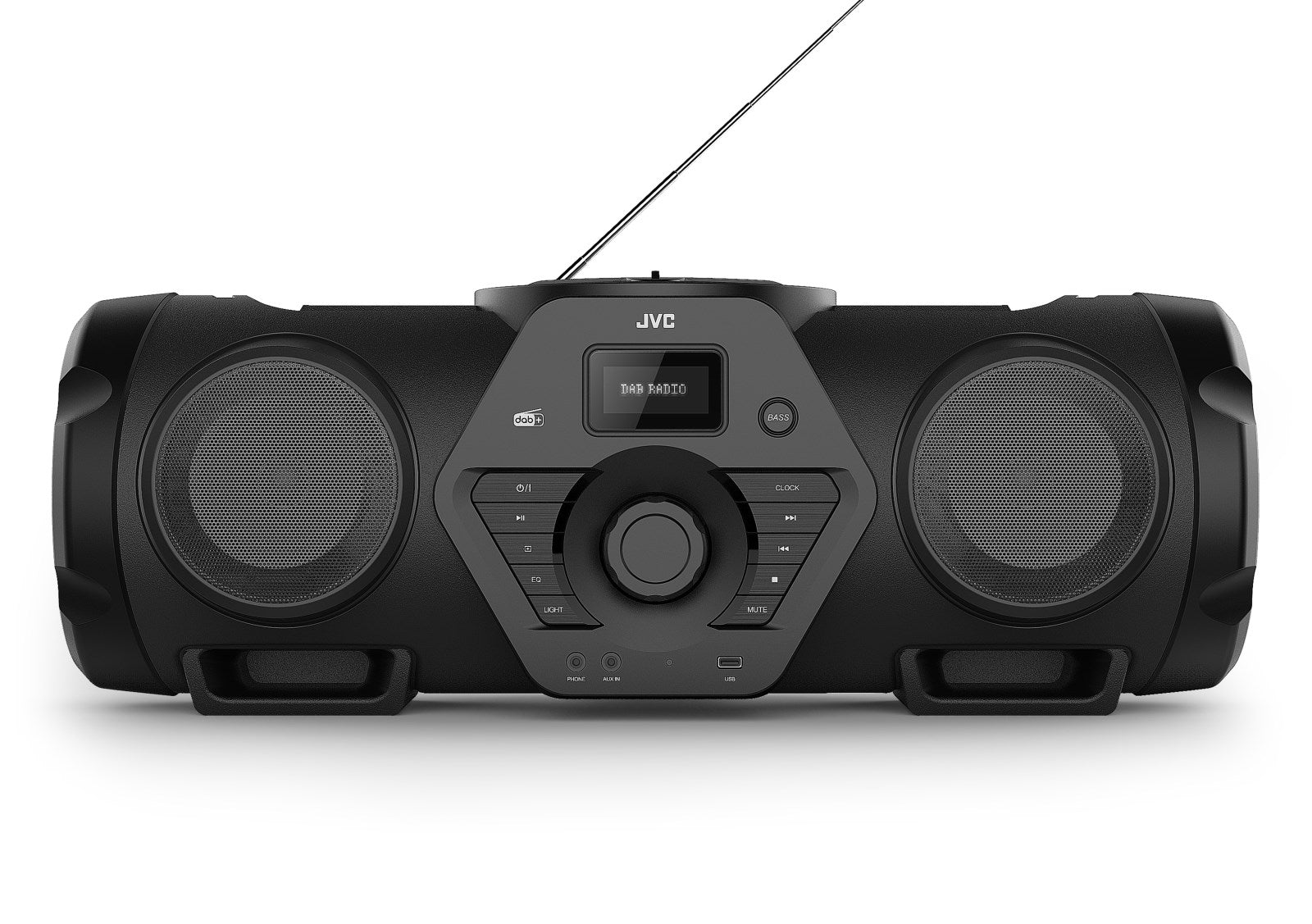 JVC RV-NB300DAB - Boomblaster con CD, USB, DAB+ e streming audio Bluetooth