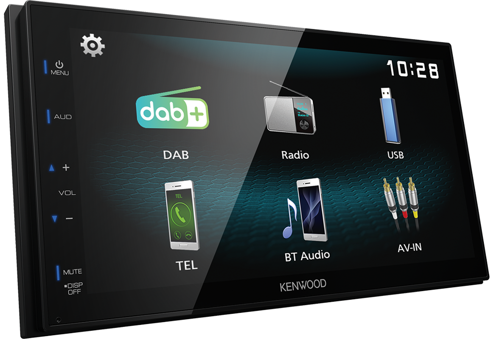 Kenwood DMX125DABA0 Digital Media Receiver con antenna DAB inclusa