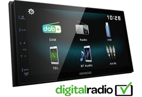 Kenwood DMX125DABA0 Digital Media Receiver con antenna DAB inclusa