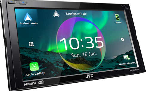 KENWOOD DMX8021DABS Digital Media AV Receiver con  7.0" WVGA Display, Wireless Smartphone Connections, Bluetooth & Digital Radio DAB+