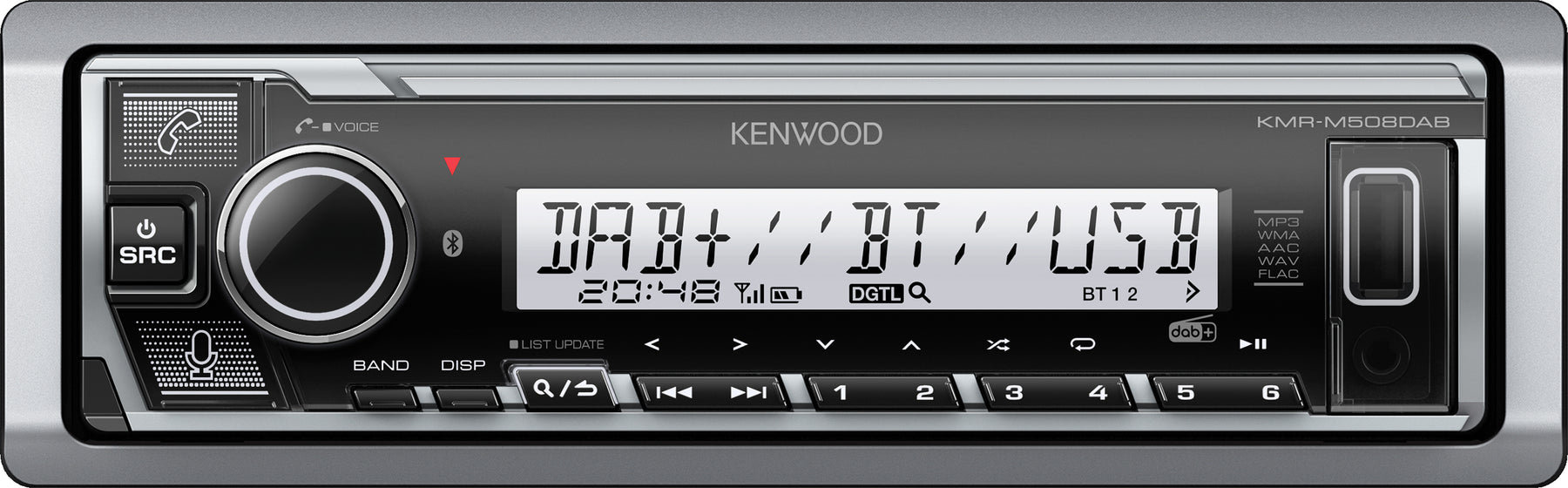 KENWOOD KMR-M508DAB - Sintolettore Mechaless ad uso marino