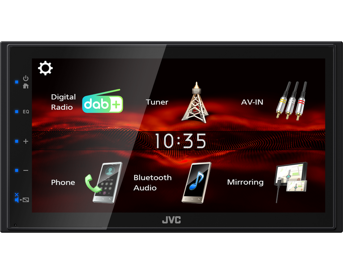 JVC KW-M180DBT Digital Media Receiver con monitor Touch da 6,8"