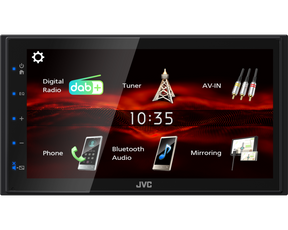 JVC KW-M180DBT Digital Media Receiver con monitor Touch da 6,8"