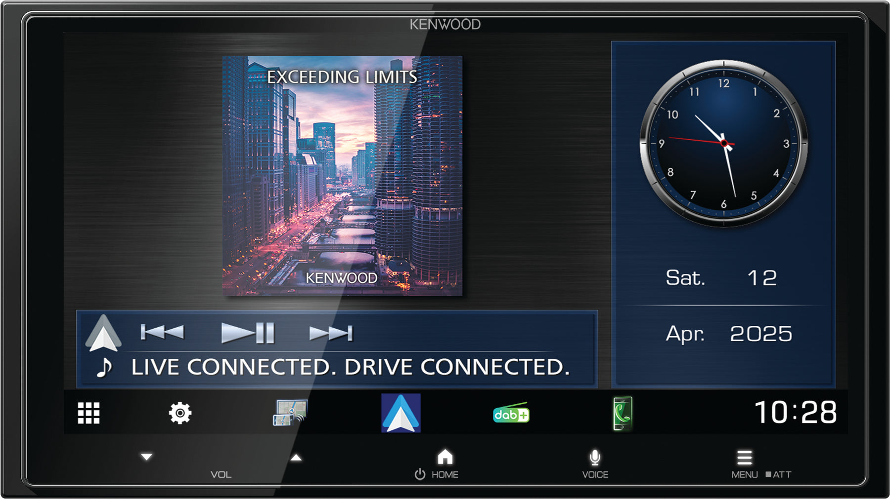 KENWOOD DMX7525DABS Ricevitore multimediale digitale 2DIN