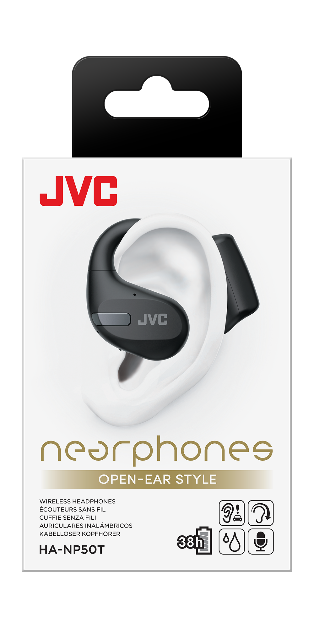 JVC Nearphones HA-NP50T, Auricolari True Wireless, con Cancellazione del Rumore