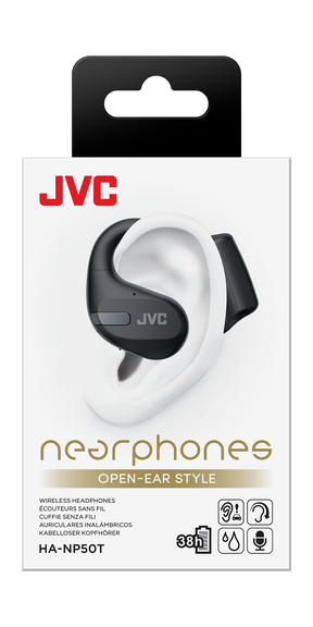 JVC Nearphones HA-NP50T, Auricolari True Wireless, con Cancellazione del Rumore