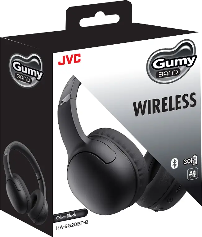 JVC HA-SG20BT Cuffie wireless Bluetooth GUMY