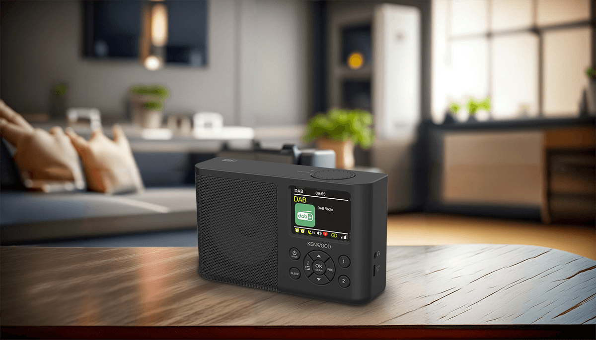 Kenwood CR-M33DAB Radiosveglia con Bluetooth e DAB+