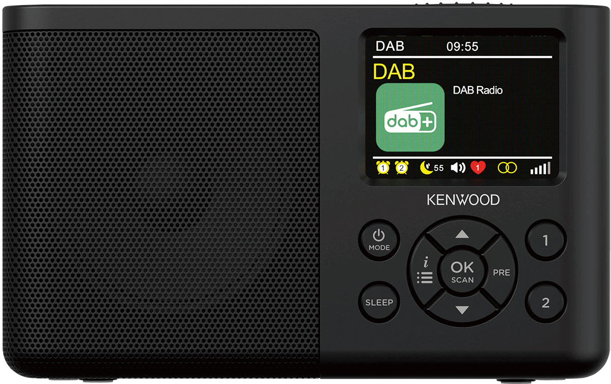 Kenwood CR-M33DAB Radiosveglia con Bluetooth e DAB+