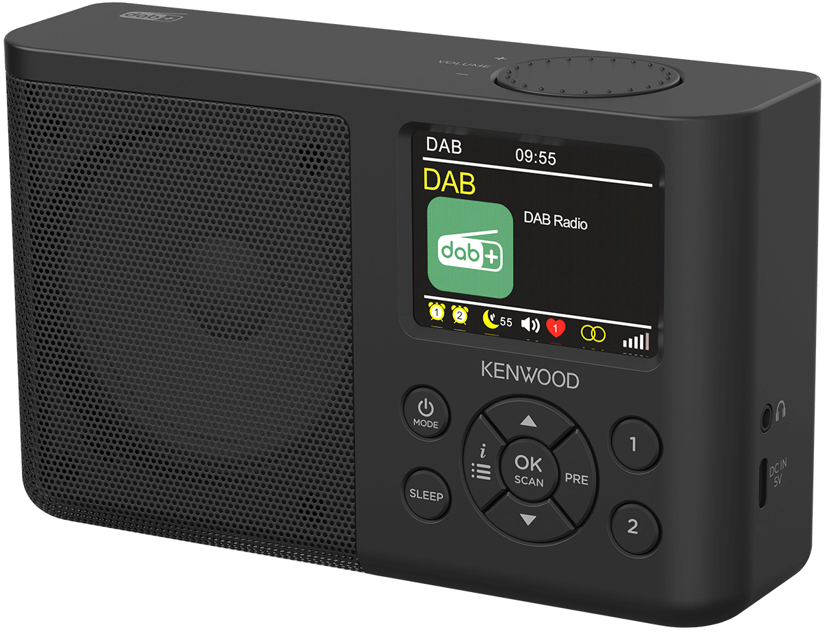 Kenwood CR-M33DAB Radiosveglia con Bluetooth e DAB+
