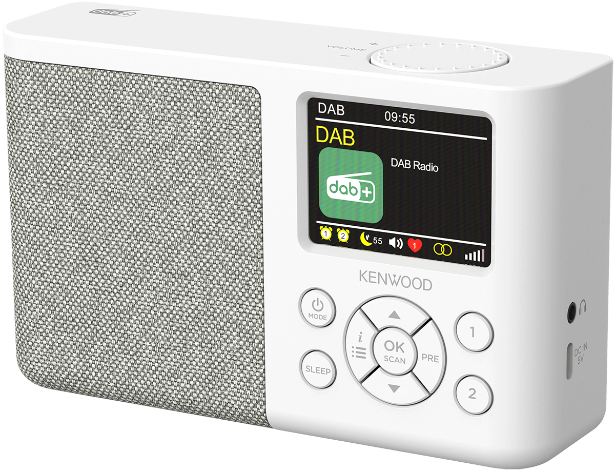 Kenwood CR-M33DAB Radiosveglia con Bluetooth e DAB+