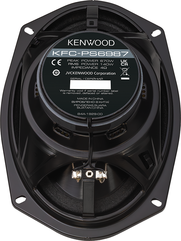 KENWOOD KFC-PS6987 - Sistema di altoparlanti Performance Standard a 4 vie da 6x9"