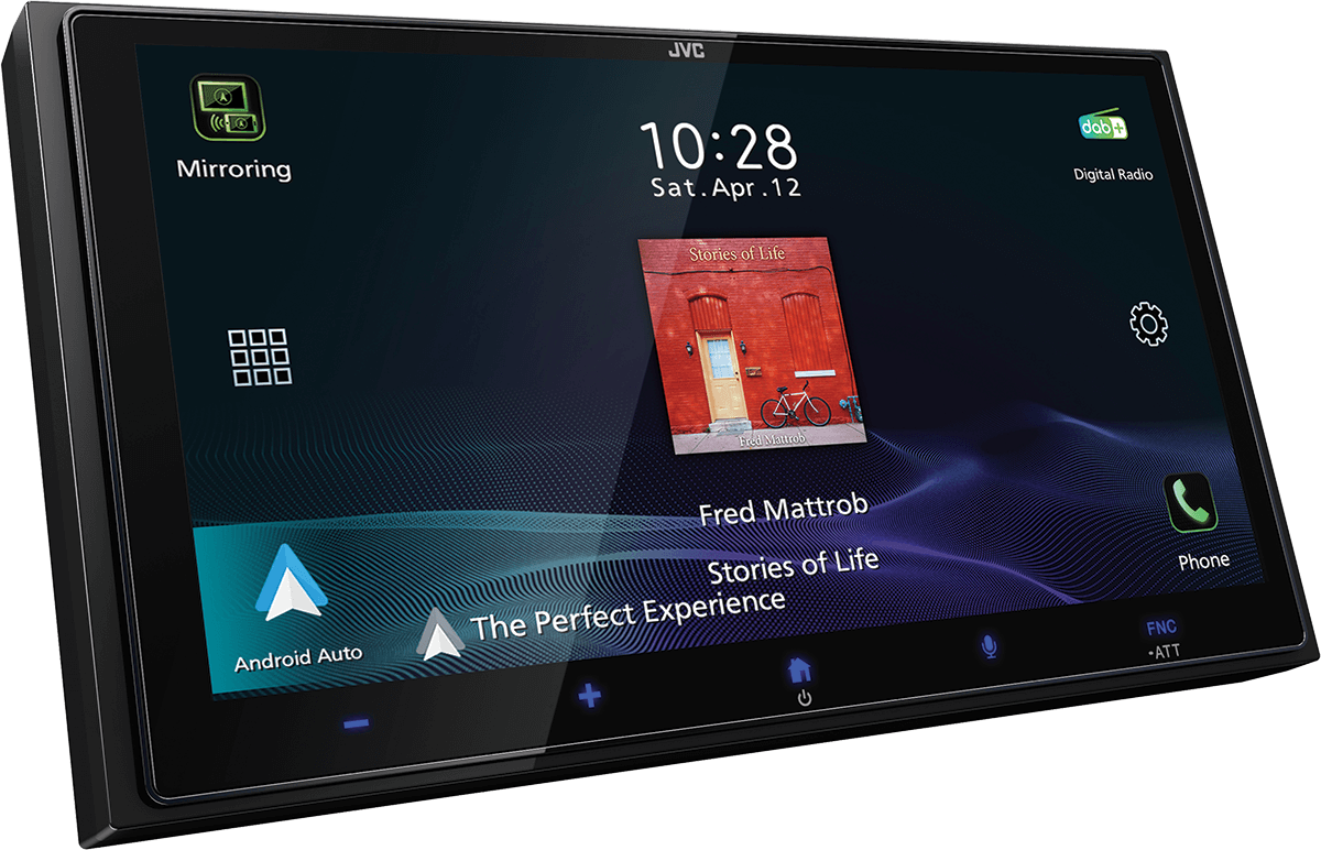 JVC KW-M795DBW Ricevitore multimediale digitale 2DIN con display ad alta definizione