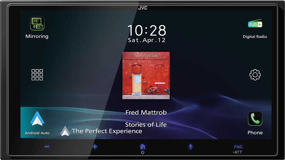 JVC KW-M795DBW Ricevitore multimediale digitale 2DIN con display ad alta definizione
