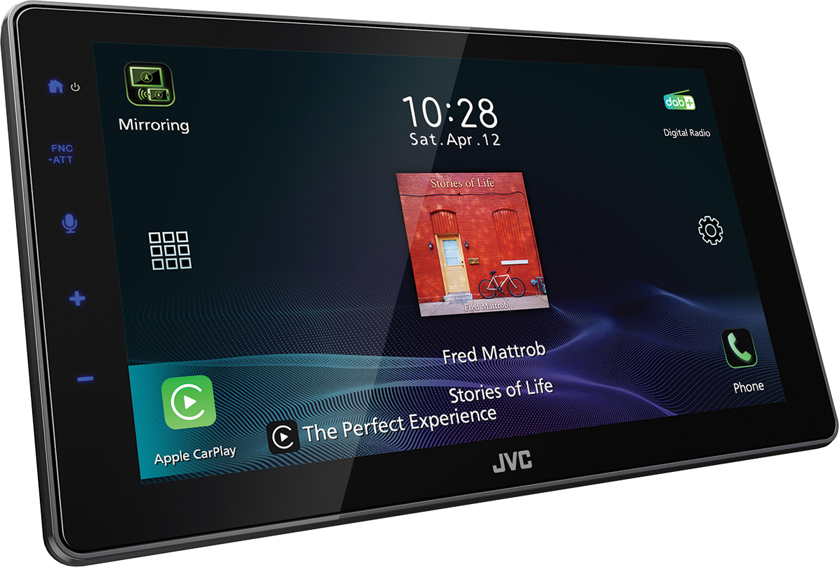 JVC KW-Z900DBW Sintoamplificatore AV digitale 1 DIN con schermo LCD HD da 9,00"