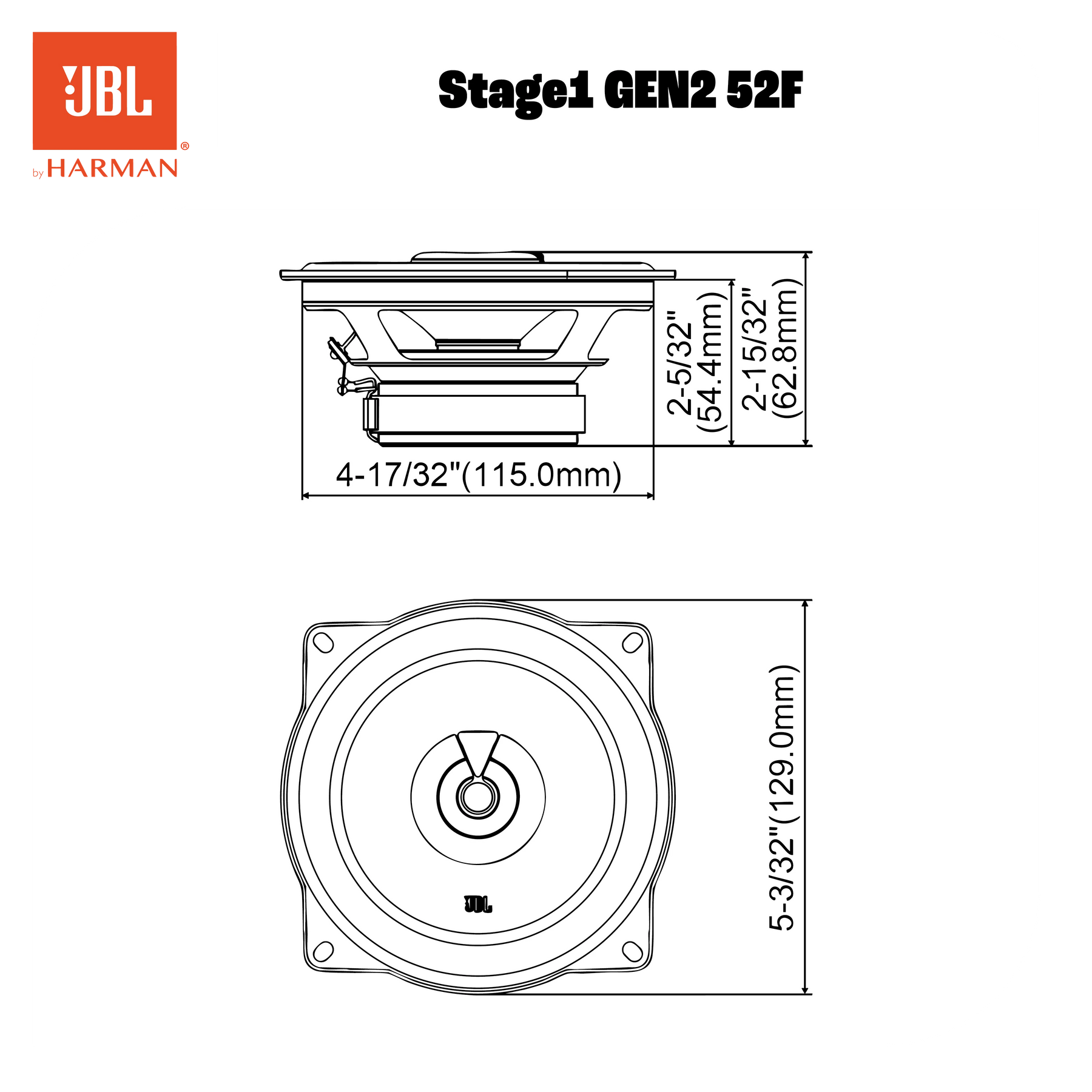 Altoparlanti JBL STAGE1 52F GEN2