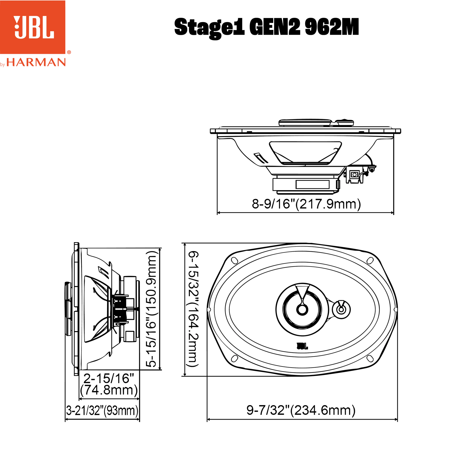 Altoparlanti JBL STAGE1 962M GEN2