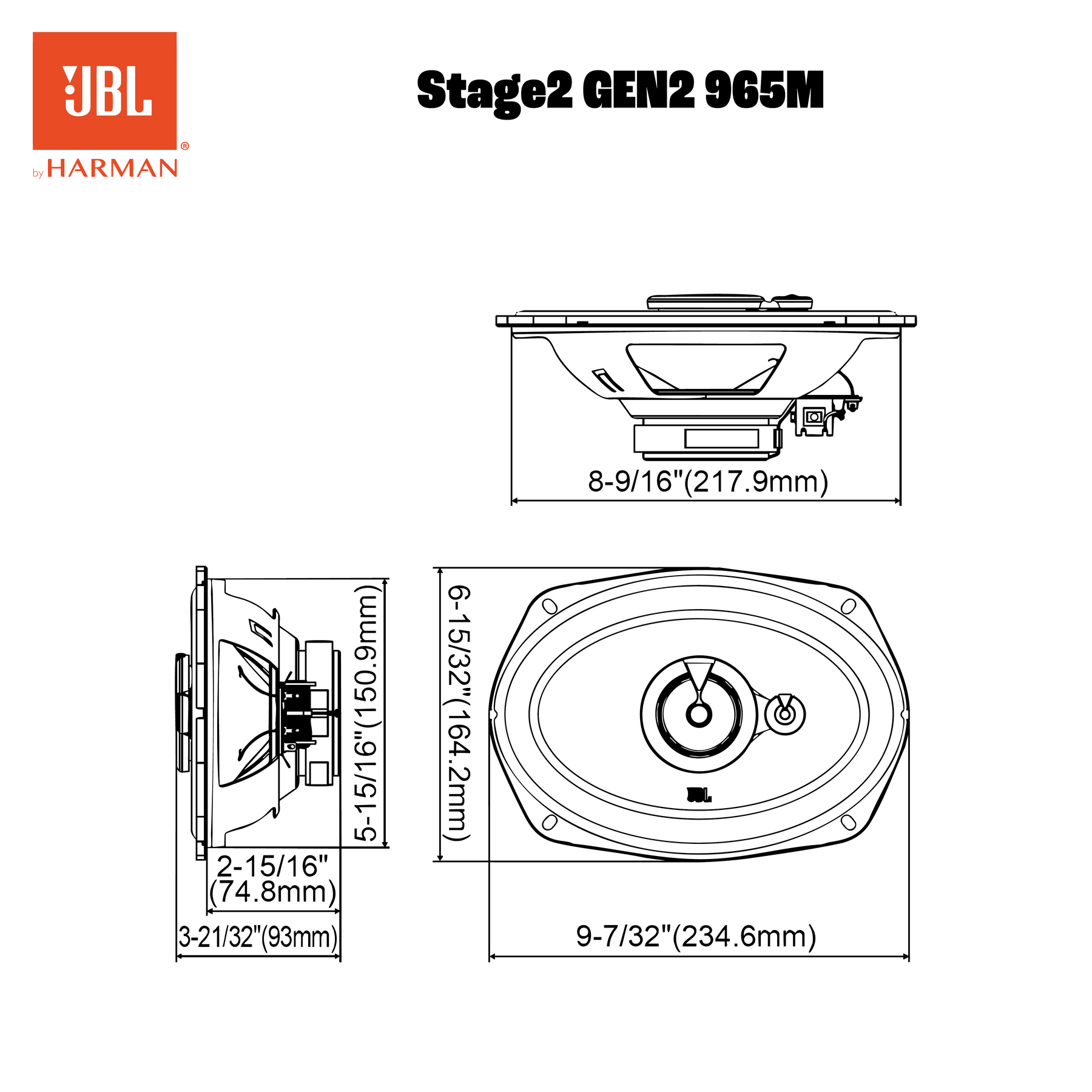 Altoparlanti JBL STAGE2 965M GEN2