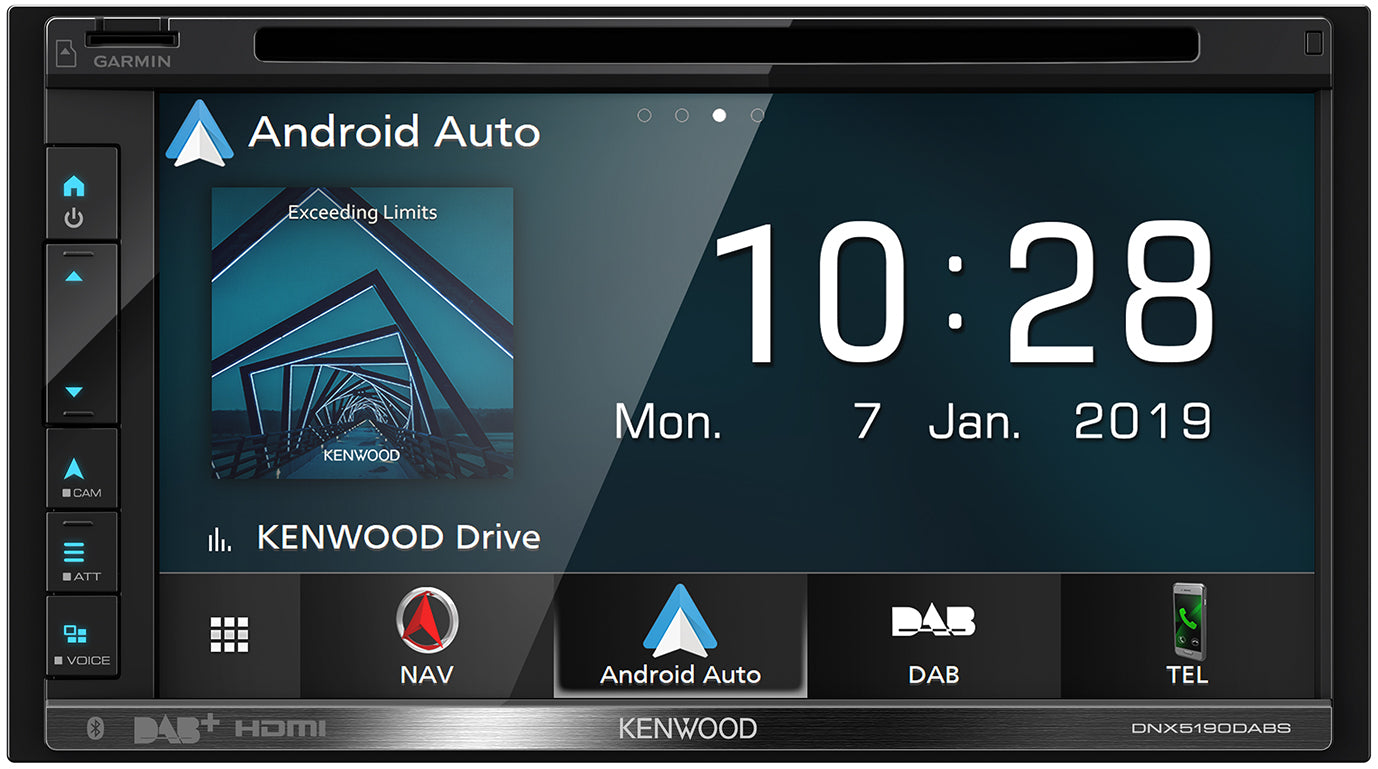 Kenwood DNX5190DABS. Sistema di navigazione AV con monitor 6,8" WVGA con Smartphone Control e radio DAB+ inclusi