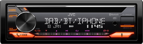 JVC KD-DB922BT Sintolettore CD 1DIN con Bluetooth e Digital DAB+ tuner. Compatibile con  Amazon Alexa