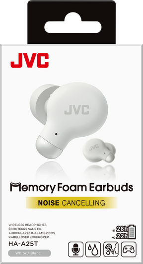 JVC HA-A25T Auricolari in Memory Foam con cancellazione del rumore