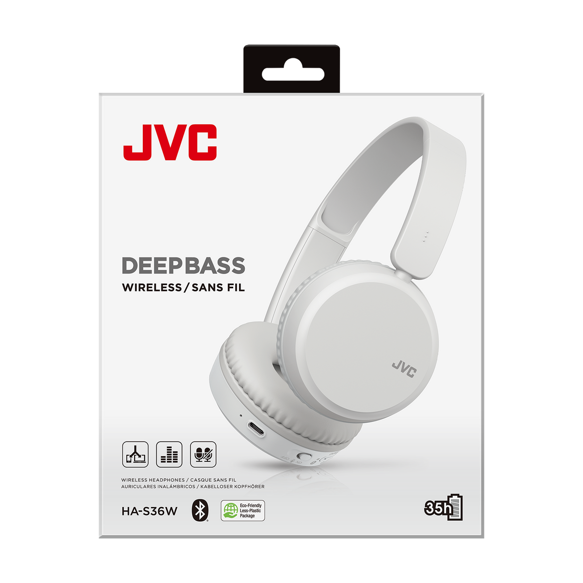 JVC HA-S36W Cuffie wireless Bluetooth