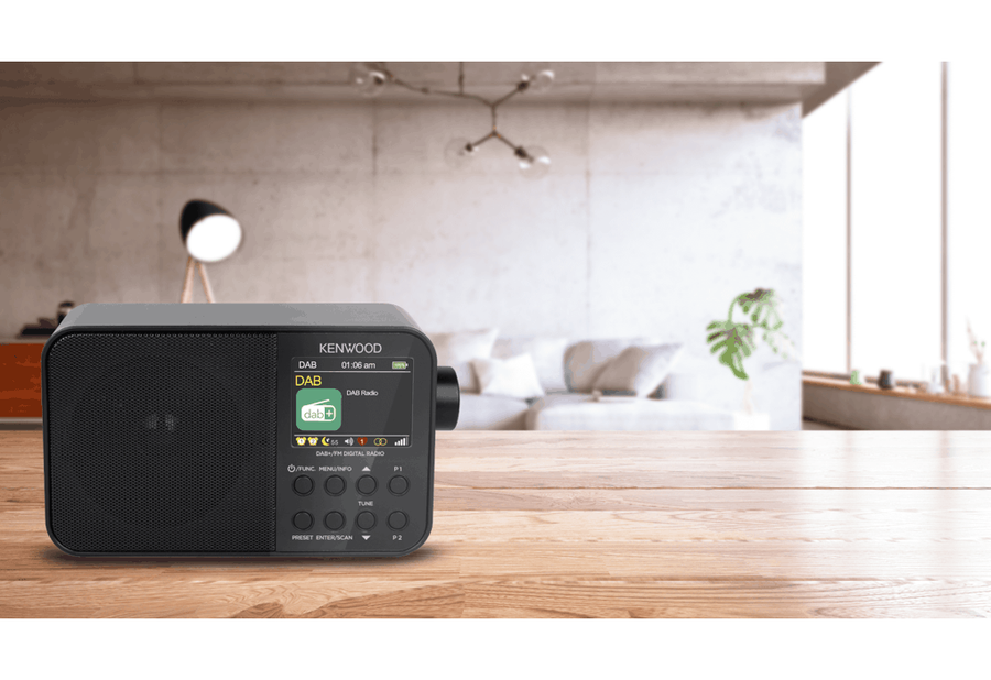 Radio Portatile DAB+ Kenwood CR-M30DAB-B Digitale - Colore Nero, Nuovo