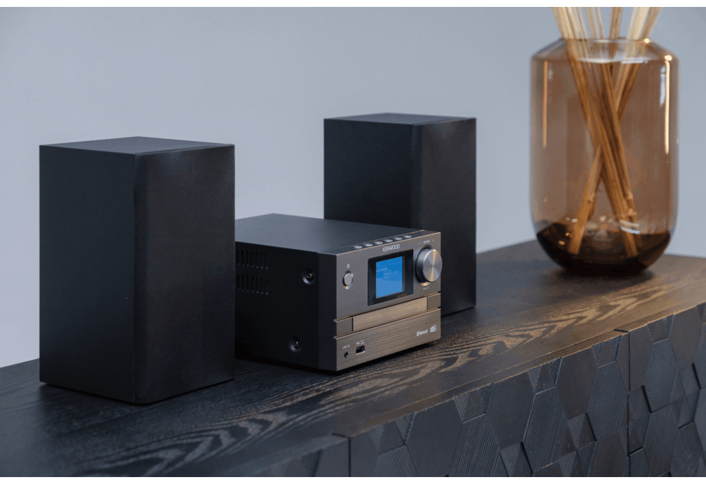 Kenwood M-525DAB Sistema Micro Hi-Fi con CD, USB, DAB+ e streaming audio Bluetooth