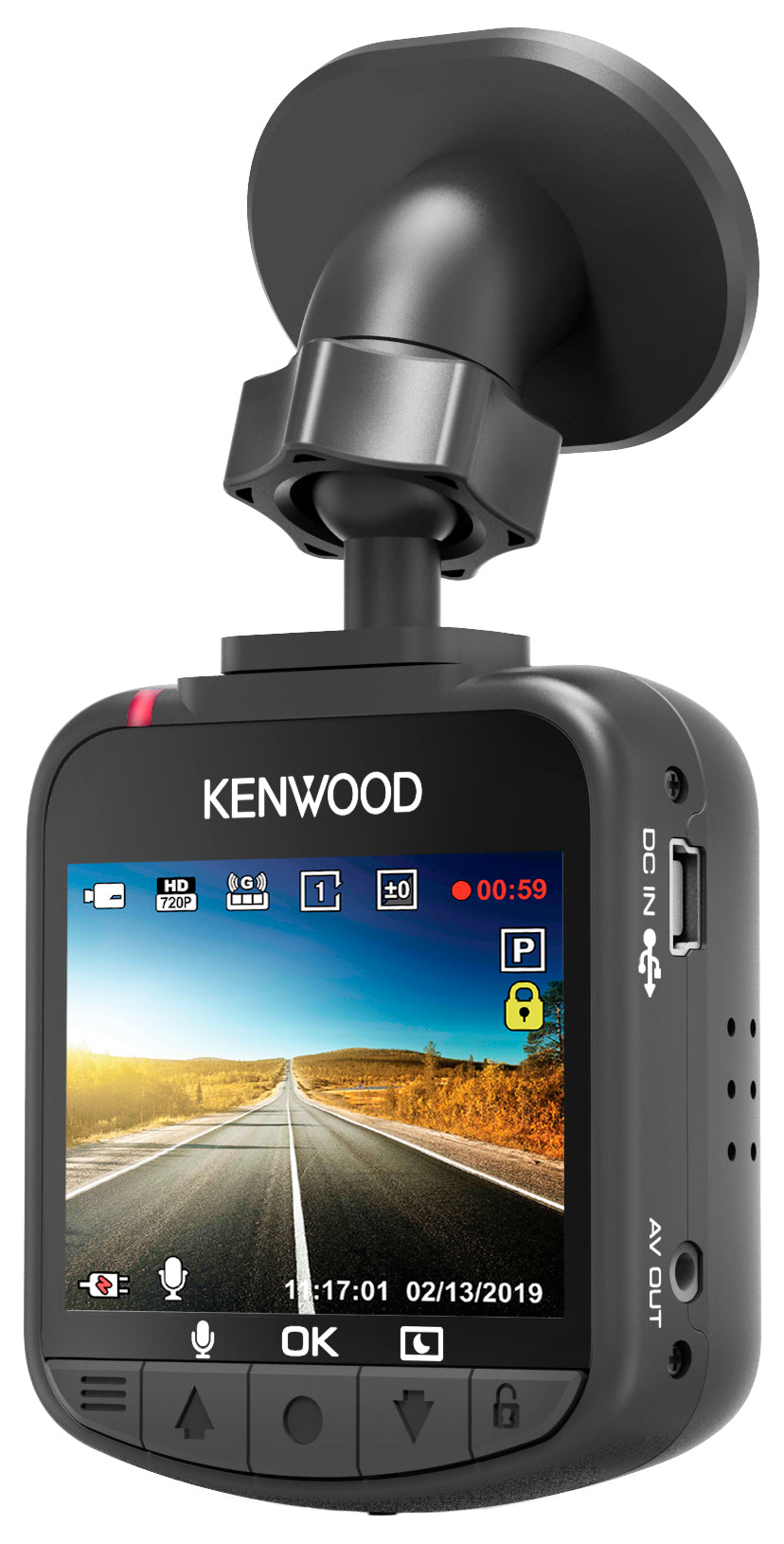 Kenwood DRV-A100 Dashcam HD con G Sensor